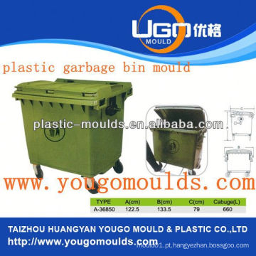 Cofragem de lixo de plástico novo da casa do 2013 com roda moldes fornecedor e lixo de plástico pode moldar em taizhou, Zhejiang